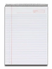 Tops Docket Heavyweight Wirebound Tablet - 70 Sheet - 20 Lb - Legal Ruled -