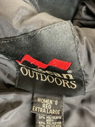 LL Bean Women's XL Jacket Coat Thinsulate LiteLoft OP926 Hood Green Inner Pocket - Picture 13 of 15