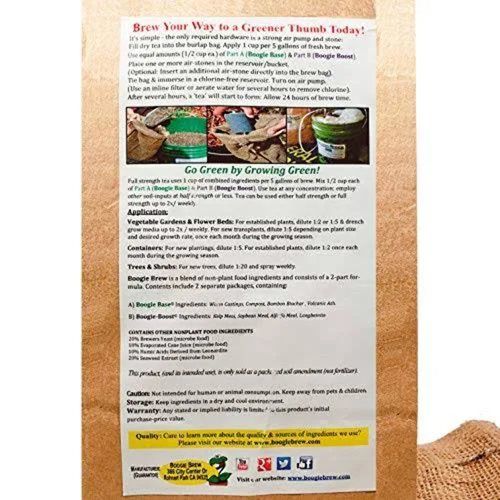 Boogie Brew 3 lb Heavy Harvest Compost Tea Fertilizer 2-Part, Makes 50 Gallons - Picture 5 of 16
