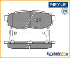 Brake pad set, disc brake MEYLE 0252485416/PD