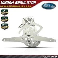 Power Window Regulator for Volvo S80 1999-2006 2.5L 2.8L 2.9L Front Left Driver