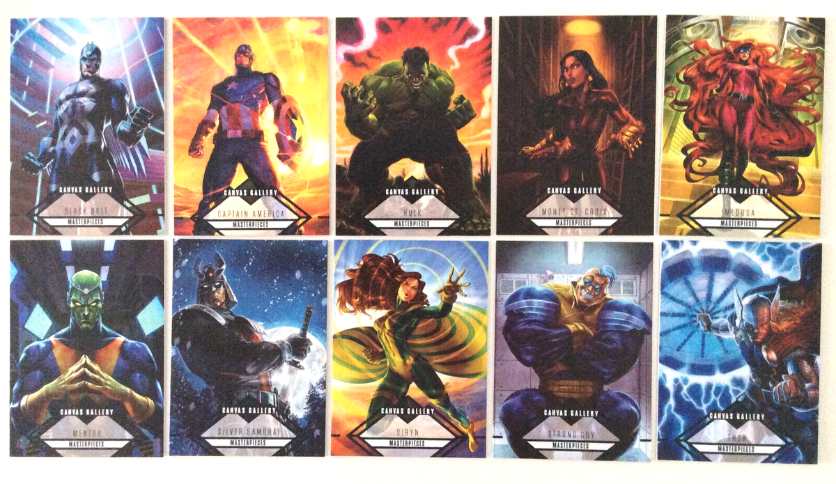 2024 Marvel Masterpieces Grego CANVAS GALLERY Set of 10 cards #CG