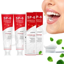 SP-6 6-Probiotic Whitening Toothpaste & Brighten & Oral Health 2-Pack