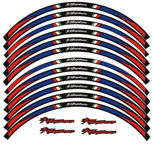 Rim Stripes Wheel Decals Tape Stickers For Suzuki Hayabusa GSX1300R 1999-2023 - Picture 3 of 48