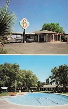 Motel 6 of Roswell NM New Mexico Pool Roadside Military Area 52 Vtg Postcard F52
