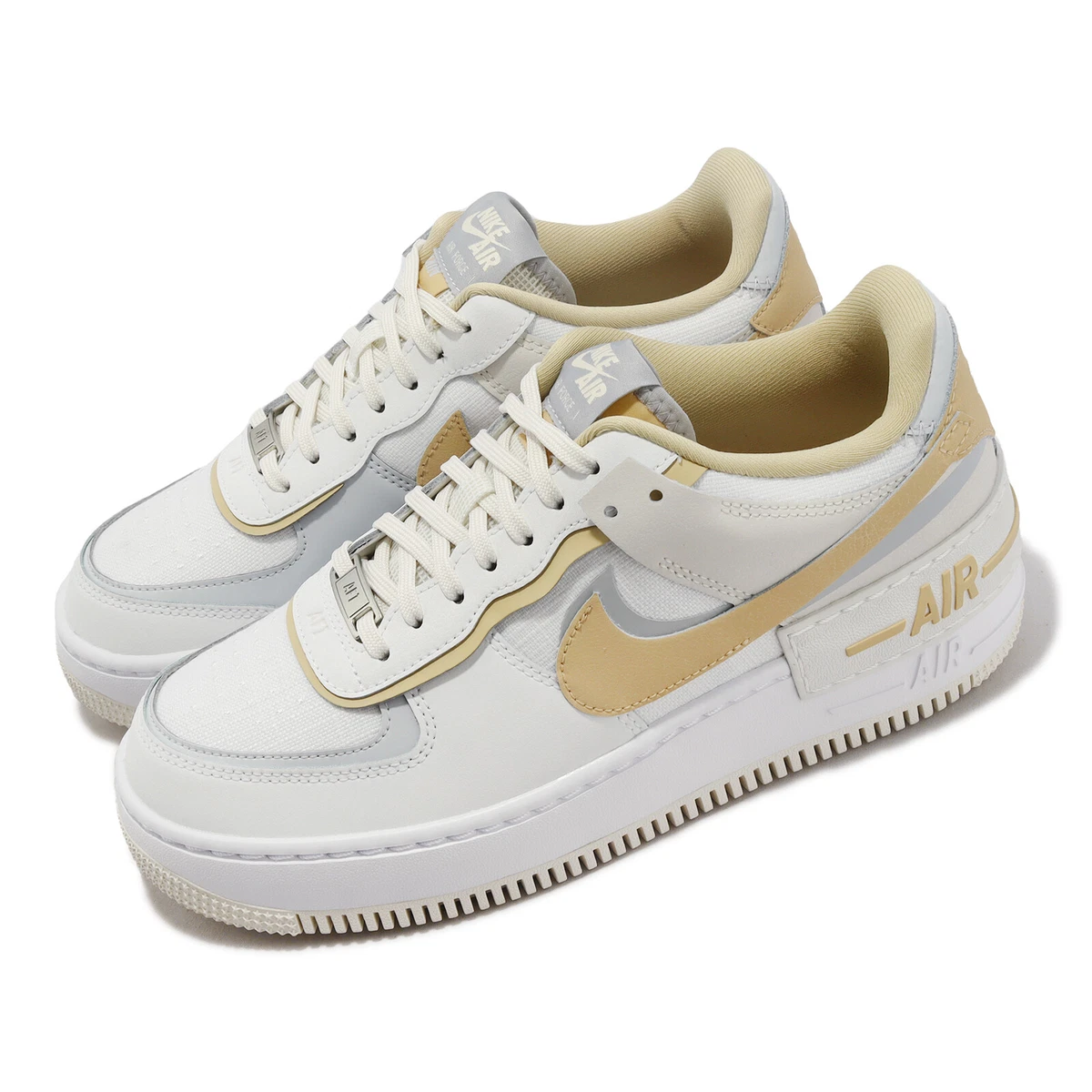 Nike Wmns AF1 Shadow AF1 Sesame Women LifeStyle Casual Shoes Sneakers DV7449-100