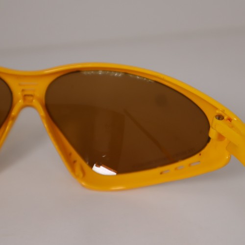 Occhiali da sole vintage Rudy Project Noosa ciclismo giallo tek marrone fotocromatici - Foto 11 di 16
