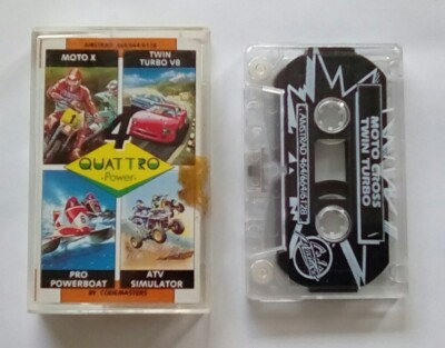 Quattro Power Moto Turbo Motorboot ATV - CodeMasters Amstrad 464 664 6128