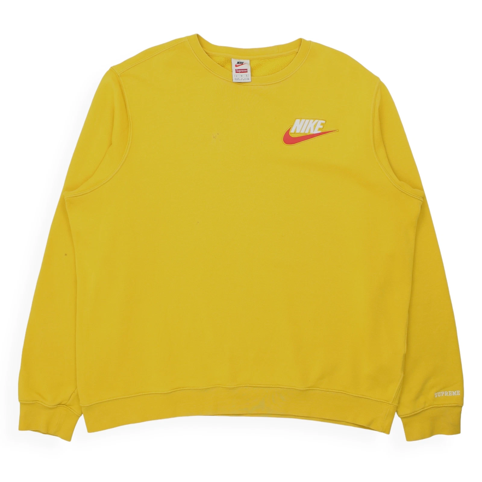 Sweat jaune Supreme x Nike taille L