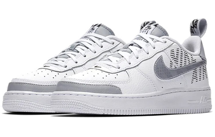 Size 5.5 (GS) - Nike Air Force 1 LV8 2 Low White Wolf Grey