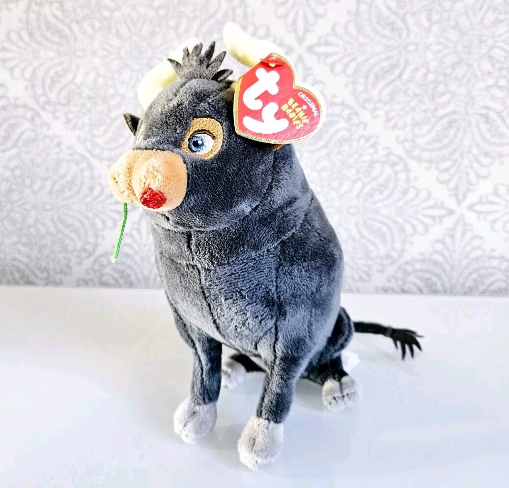 Ty Beanie Baby Ferdinand Stuffed Bull IMMACULATE Ty Beanie