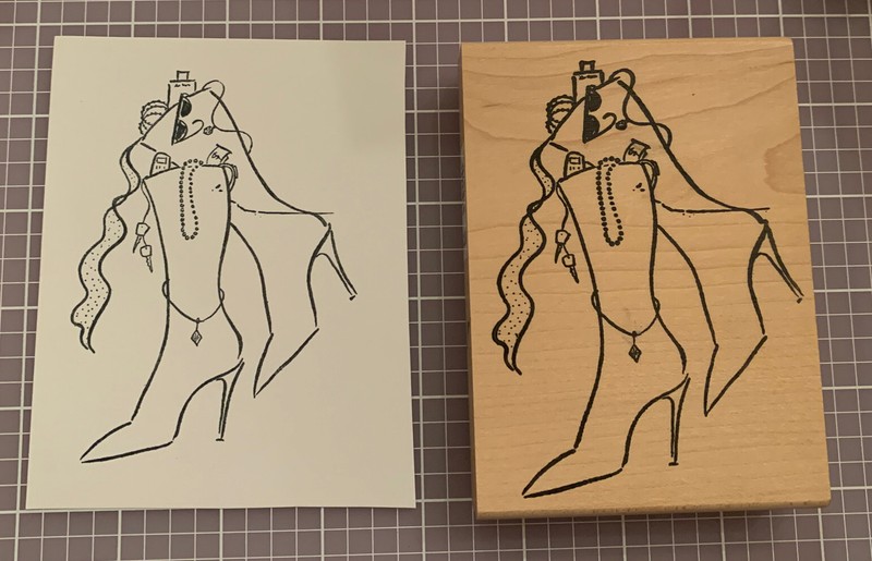 Ducks In A Row Material Girl Rubber Stamp Shopping Boots Gifts Retail Therapy