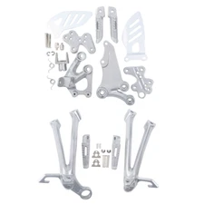 Driver Passenger Footrest Foot Pegs Bracket Fit For Suzuki GSXR600 GSXR750 08-10