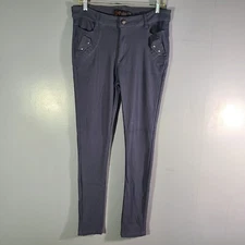 YQ YIQI Fashion Jeans Women's Sz 30 Blue Soft Like Slacks Stretchy 29.5" Inseam