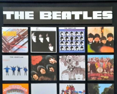 Beatles 20 CD Cover Anthology in Glass Framed Display Case - Picture 2 of 6