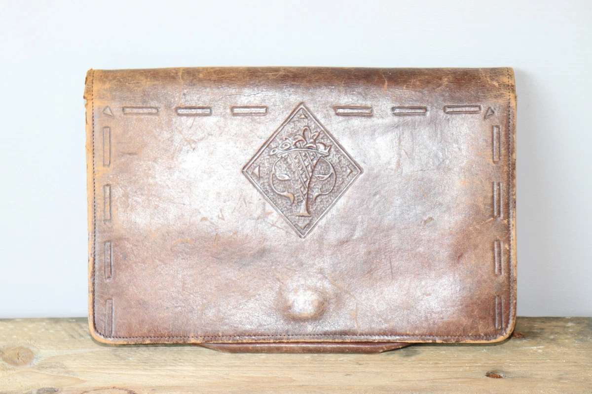 Pochette, sacoche en cuir naturel, vintage, ceintures, festival