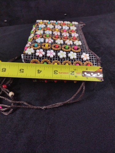 Ladies *Coconut Daisy* Clutch Purse BOHO Beaded - Picture 8 of 8