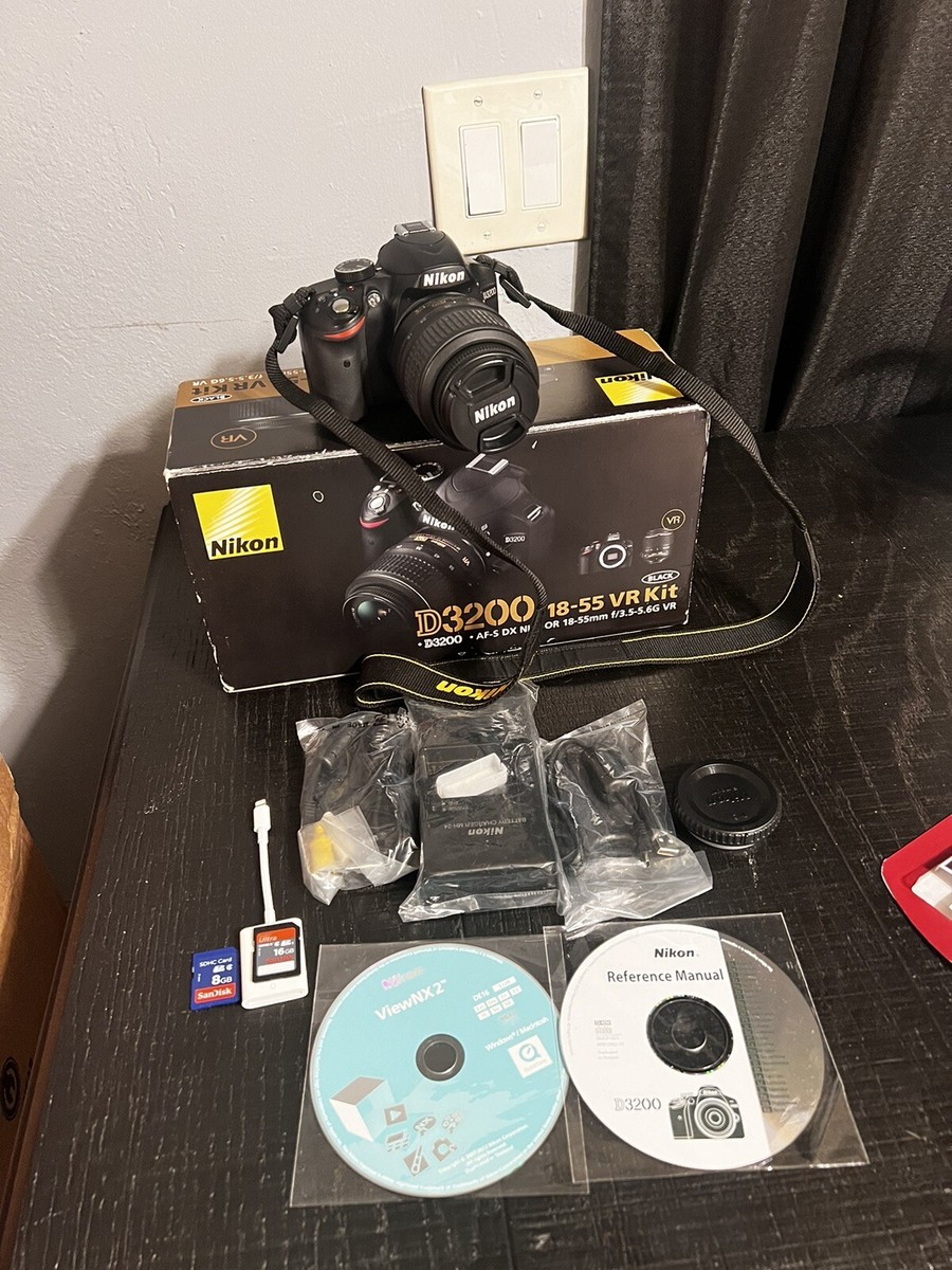 NIKON　D3200 18-55VRKit Nikon D3200 18-55VR Kit Black | eBay