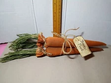 Carrot bunch primitive style assemblage Spring Easter Bunny Food Farmhouse NEW!
