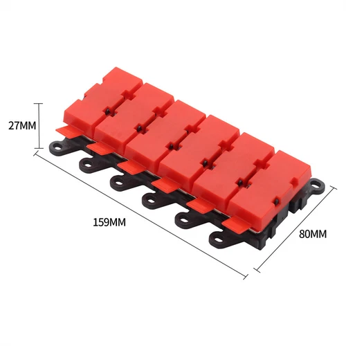 Distribution Block 1 in 5 out 5-way Fuse Holder 200A Multi-pole Fuse Block AU - Picture 4 of 12