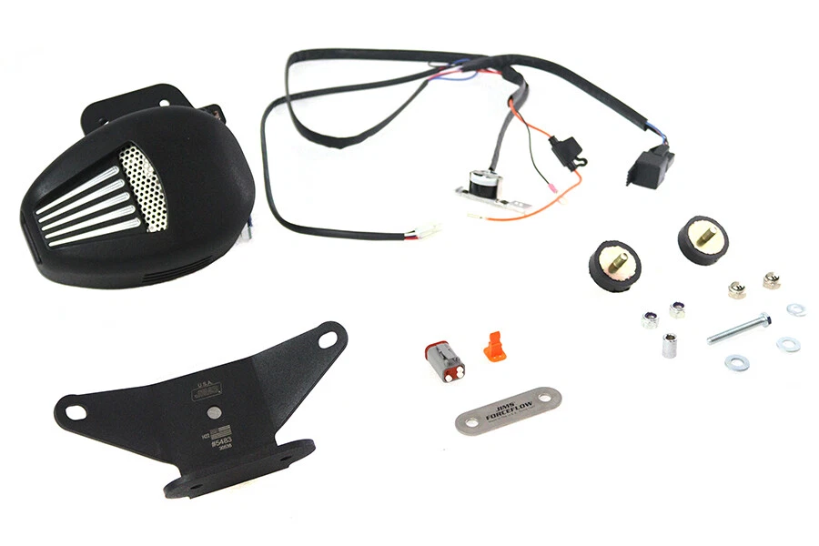 Kit de enfriador de culata Jims Forceflow negro para Harley Davidson Foto 2 de 4