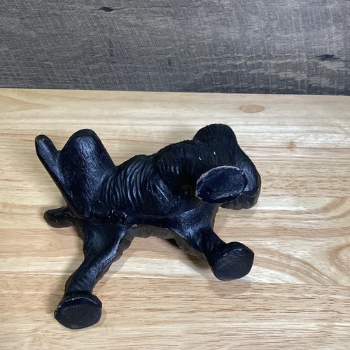 Cast Iron Heavy Metal Scottish Terrier Scottie Dog Lifting Leg to Pee Door Stop - Picture 12 of 15