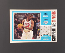 2001-02 Topps Heritage Elton Brand Game Used Jersey Card #CT-EB Chicago Bulls