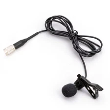 Black Lavalier Lapel Black Condenser Mic Microphone for Audio Technica Wireless