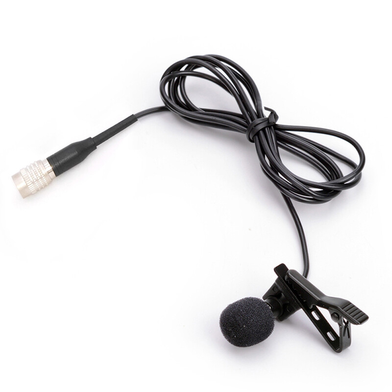 Black Lavalier Lapel Black Condenser Mic Microphone for Audio Technica Wireless