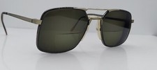 Vintage AO Gray Square Pilot Metal Sunglasses FRAMES ONLY