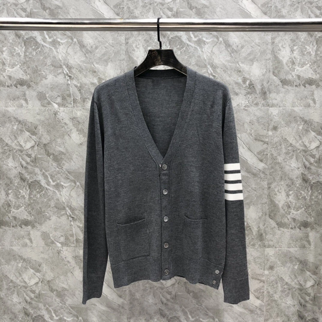 Maglione cardigan donna Thom Browne in maglia