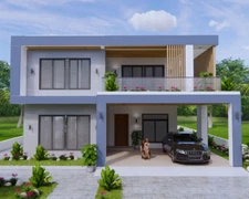 30x49 Feet House Plans 9x15 Meter 5 Beds 7 Baths Terrace Roof PDF (A4 Hard Copy)