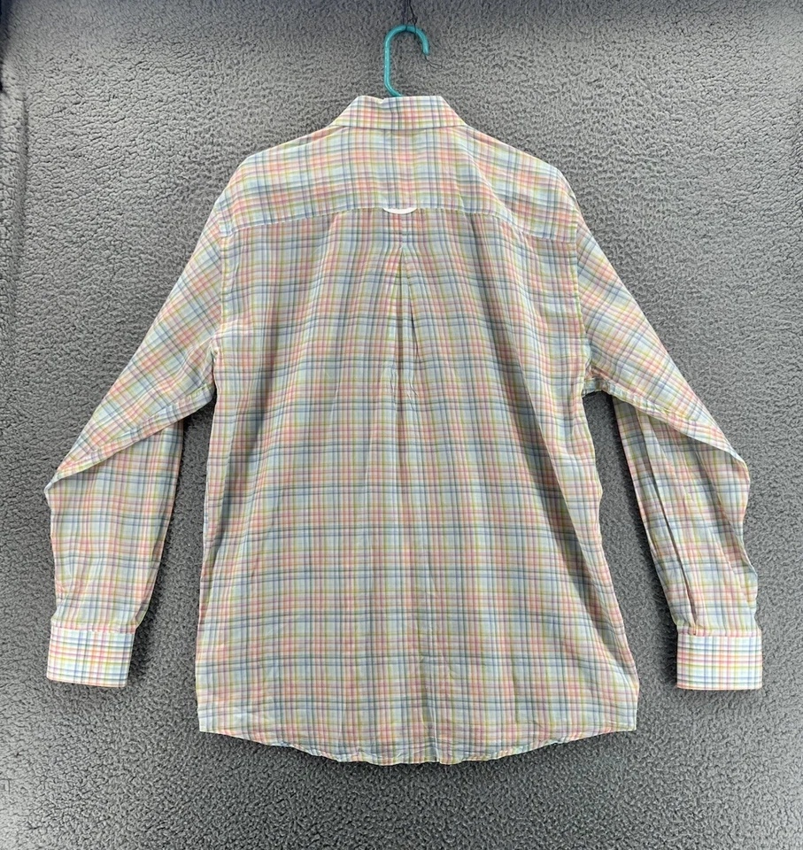 MINE Mens Dress Shirt Long Sleeve Button Down Tartan Plaid Size Large Cotton - Image 3 of 4