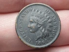 1864 L Indian Head Cent- With L, Pointed Bust, VF/XF Details, L Visible