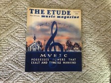 Etude Music Magazine Ads Sheet Music Articles Vintage WW2 Era 1940 September