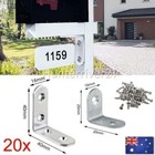 <!--F#f_0-->20x Stainless steel Corner Brackets Angle Bracket Corner Brace Joint L Shape OZ<!--F/-->