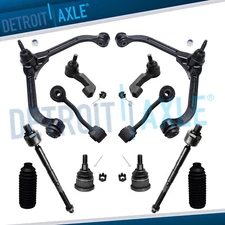 12pc Front Upper Control Arms Tierods Sway Bar Links for 2006 2007 Jeep Liberty