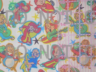 Reserved Listing Cotton Woven Fabric Alvin And The Chipmunks Cartoon Preorder