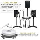 12V 1A 2A AC/DC UK Power Supply Adapter Safety Charger For LED Strip CCTV Camera