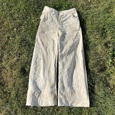 Vtg Pre WW2 White Naval Navy Pants Button Fly Named Sz 26x23