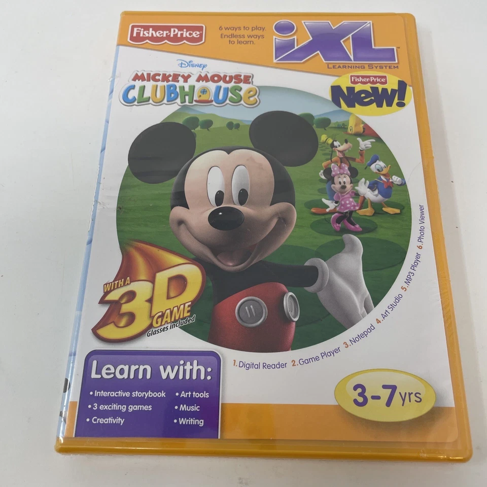 iXL Fisher-Price Disney Mickey Mouse Clubhouse Learning Game Sealed - Image 2 of 4