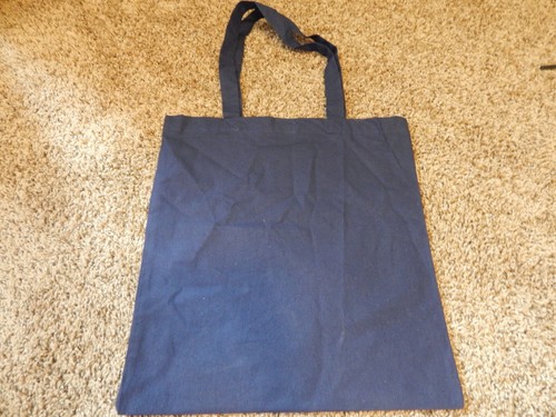 CREDIT UNION WEST BANK REUSABLE ECO GROCERY BAG TOTE BLUE WHITE WASHABLE NEW - Picture 3 of 3