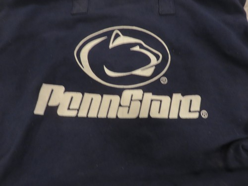 Borsa tote vintage Penn State Nittany Lions logo mascotte 20" x 14" tela con cerniera - Foto 2 di 9
