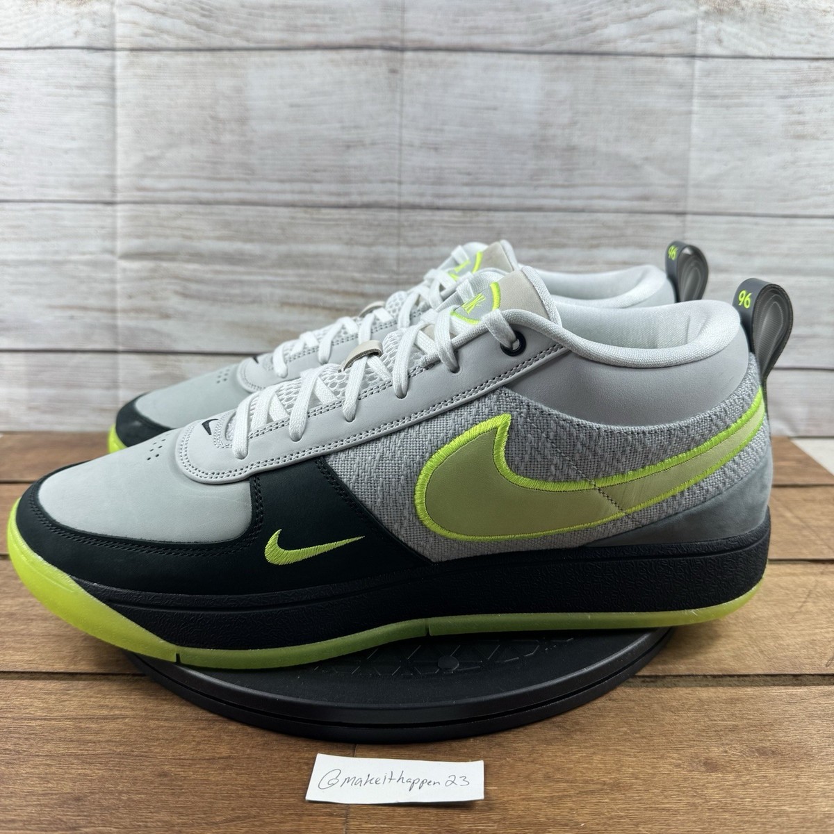 Nike Book 1 'Neon 95' Green Black Grey HJ4388-001 Men Size 13.5 | eBay