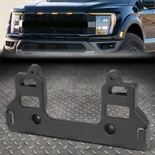 For 21-23 Ford F-150 Raptor OE Style Black Front License Plate Mounting Bracket