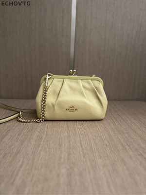 Coach Nora Kisslock Twist Lock Women's Leather Shoulder Crossbody