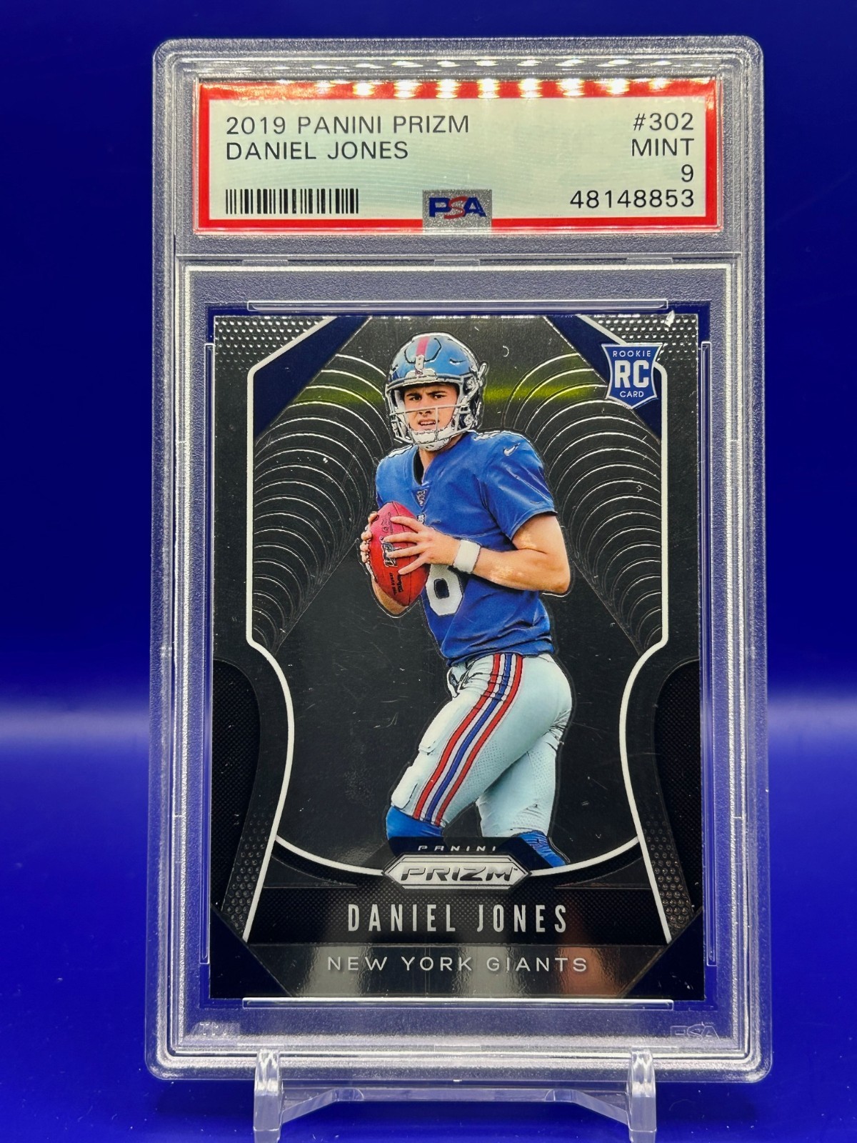 2019 Panini Prizm Daniel Jones Rookie #302 RC PSA 9