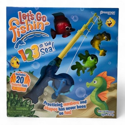 Pressman Let s Go Fishin  123 in the Sea!   Colors & Shapes Game [DAMAGED BOX]