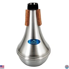 Eastrock Lightweight Trumpet Straight Mute Silencer with Rubber Cork for Jazz