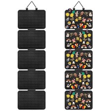 Hanging Enamel Lapel Pin Display Panels Organizer with 5 Loose-leaf Board Pieces